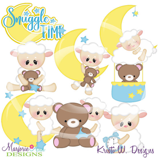 Snuggle Time SVG Cutting Files/Paper Piecing + Clipart - Click Image to Close